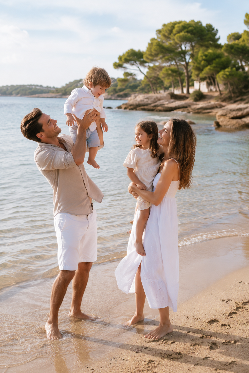 Fotoshooting Es Canar Ibiza - Urlaubsbild 04 an der Bucht und am Naturstrand