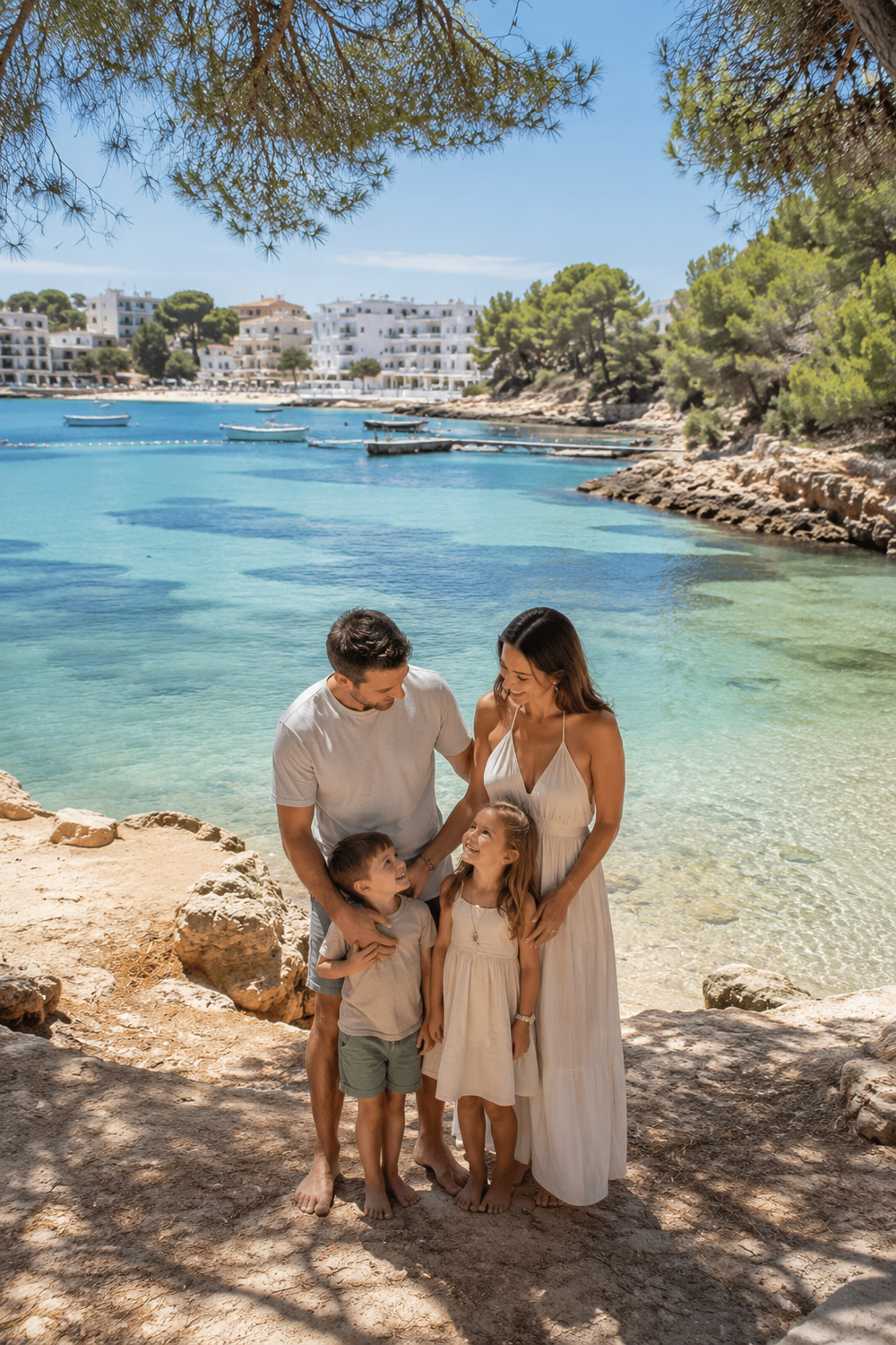 Fotoshooting Es Canar Ibiza - Urlaubsbild 06 an der Bucht und am Naturstrand