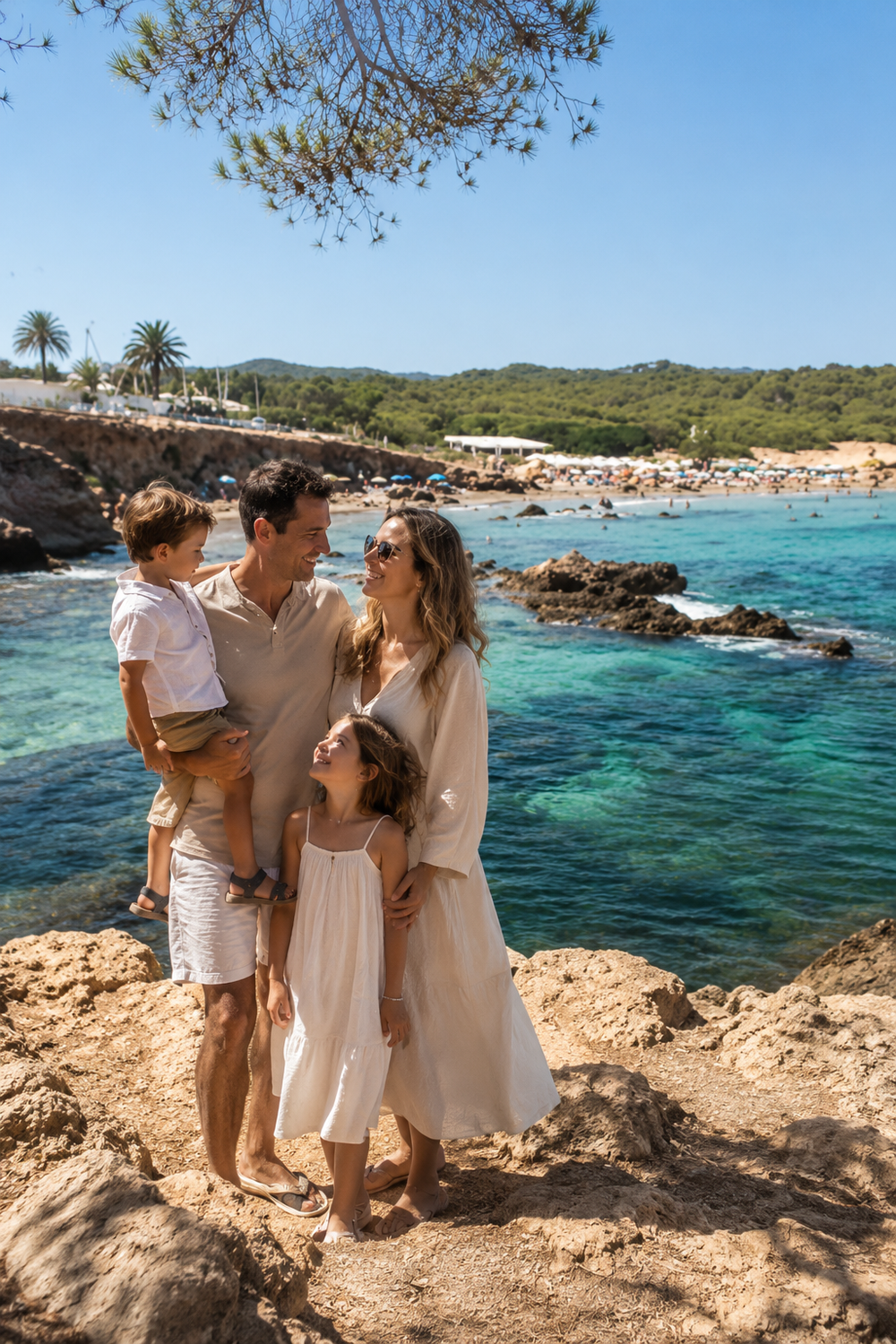 Fotoshooting Es Canar Ibiza - Urlaubsbild 09 an der Bucht und am Naturstrand