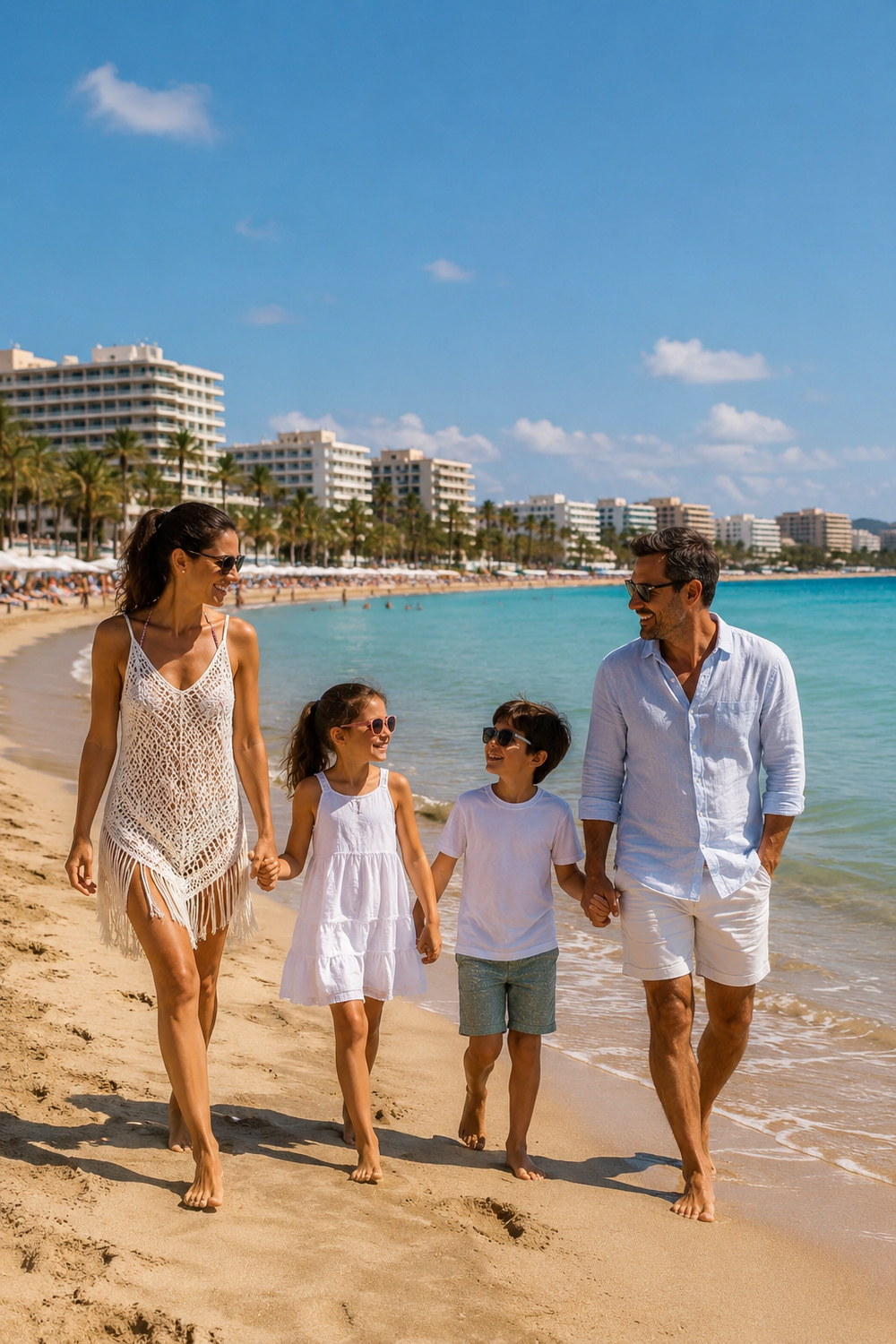 Fotoshooting Playa d'en Bossa Ibiza - Urlaubsbild 03 am Strand und an der Promenade
