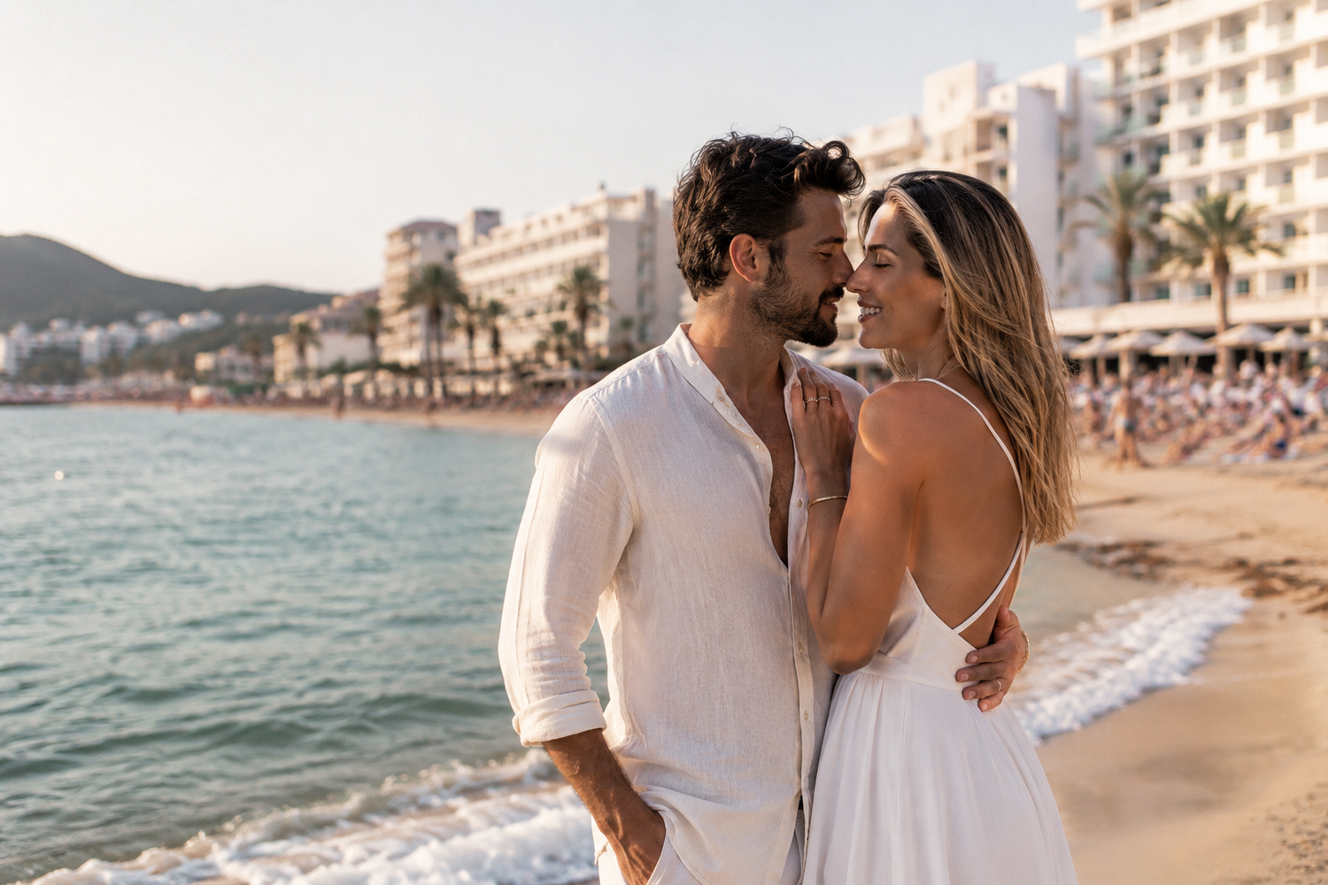 Fotoshooting Playa d'en Bossa Ibiza - Urlaubsbild 07 am Strand und an der Promenade