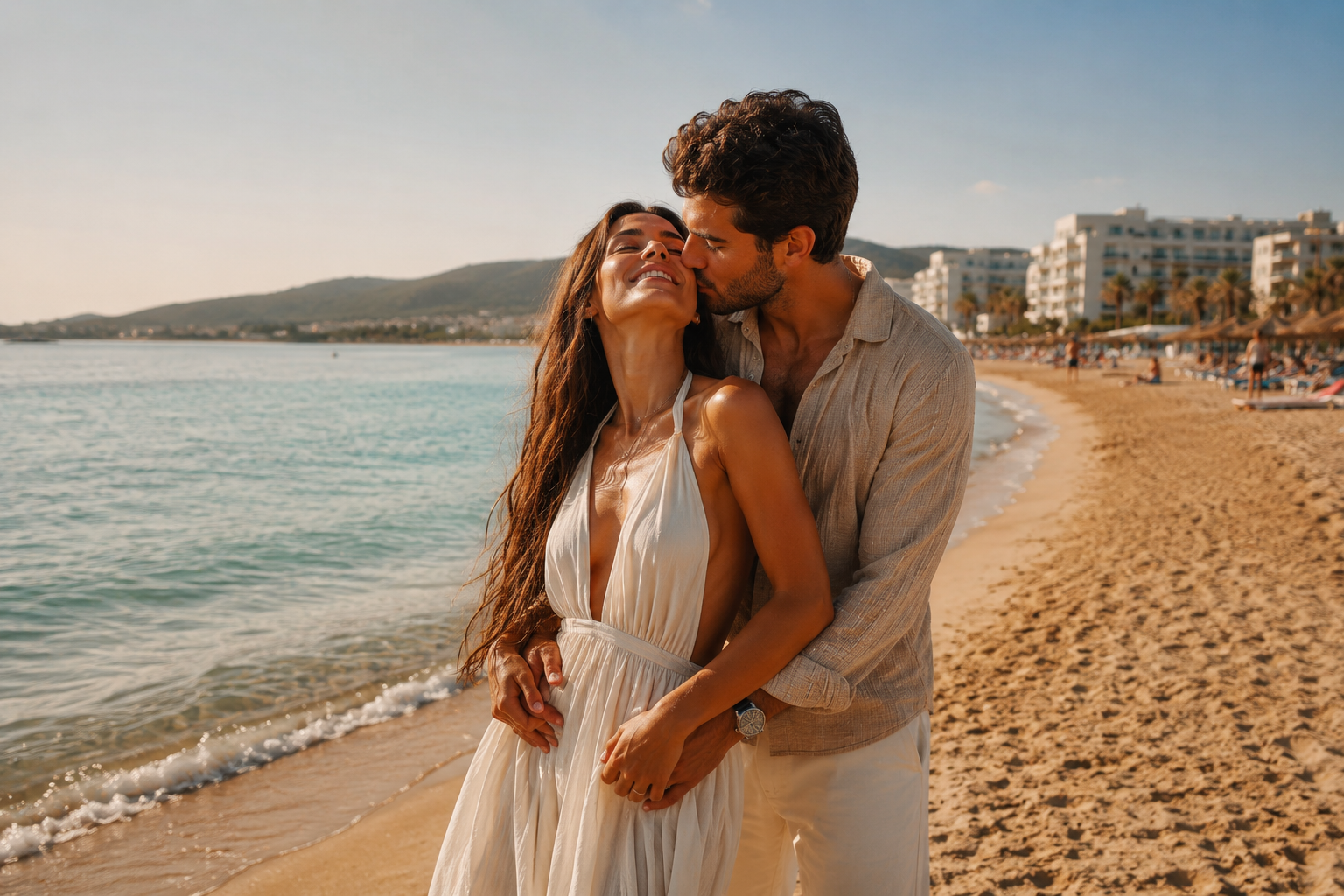 Fotoshooting Playa d'en Bossa Ibiza - Urlaubsbild 09 am Strand und an der Promenade
