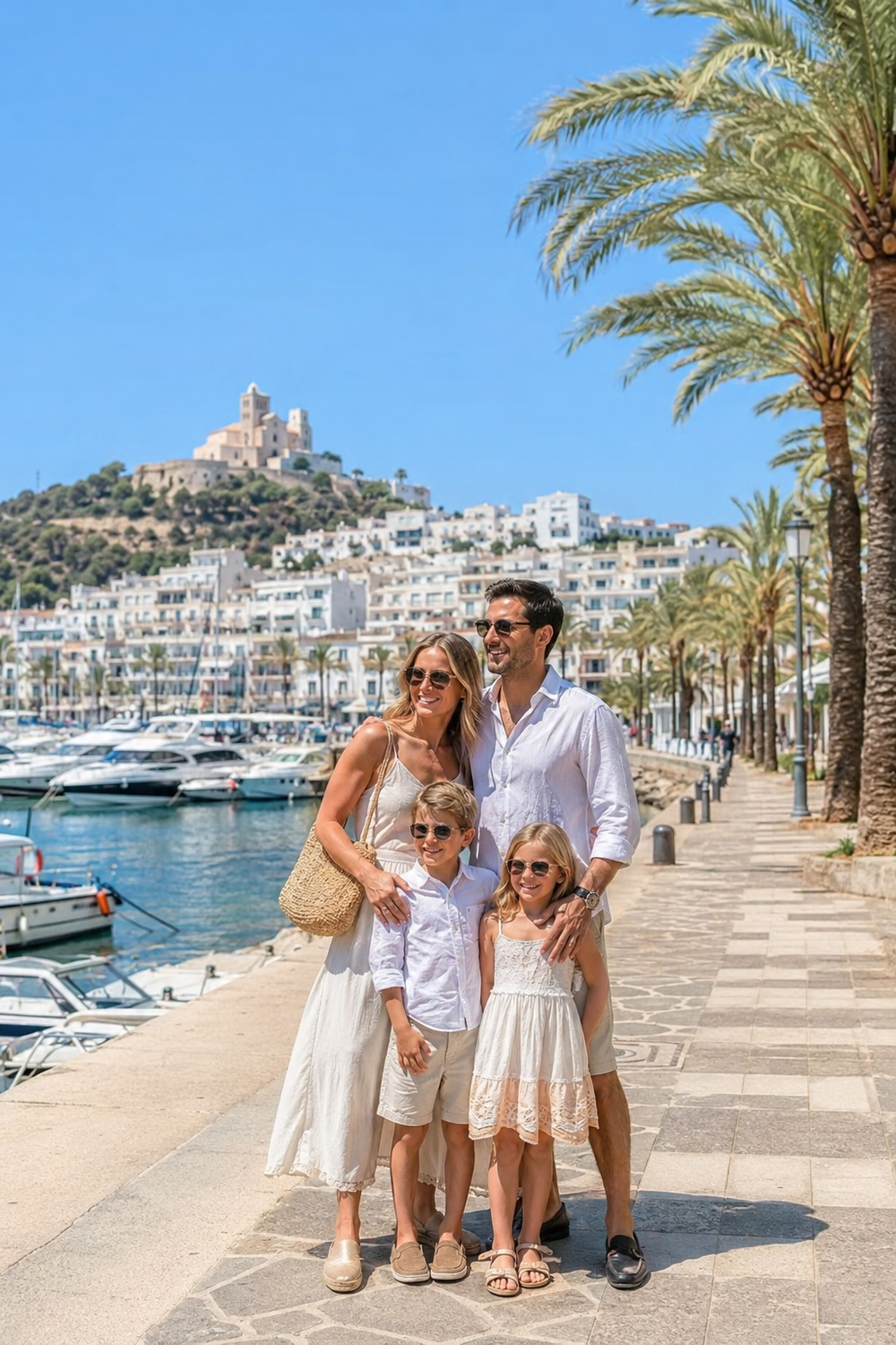 Fotoshooting Santa Eulalia Ibiza - Urlaubsbild 01 along the promenade, beach and coastline