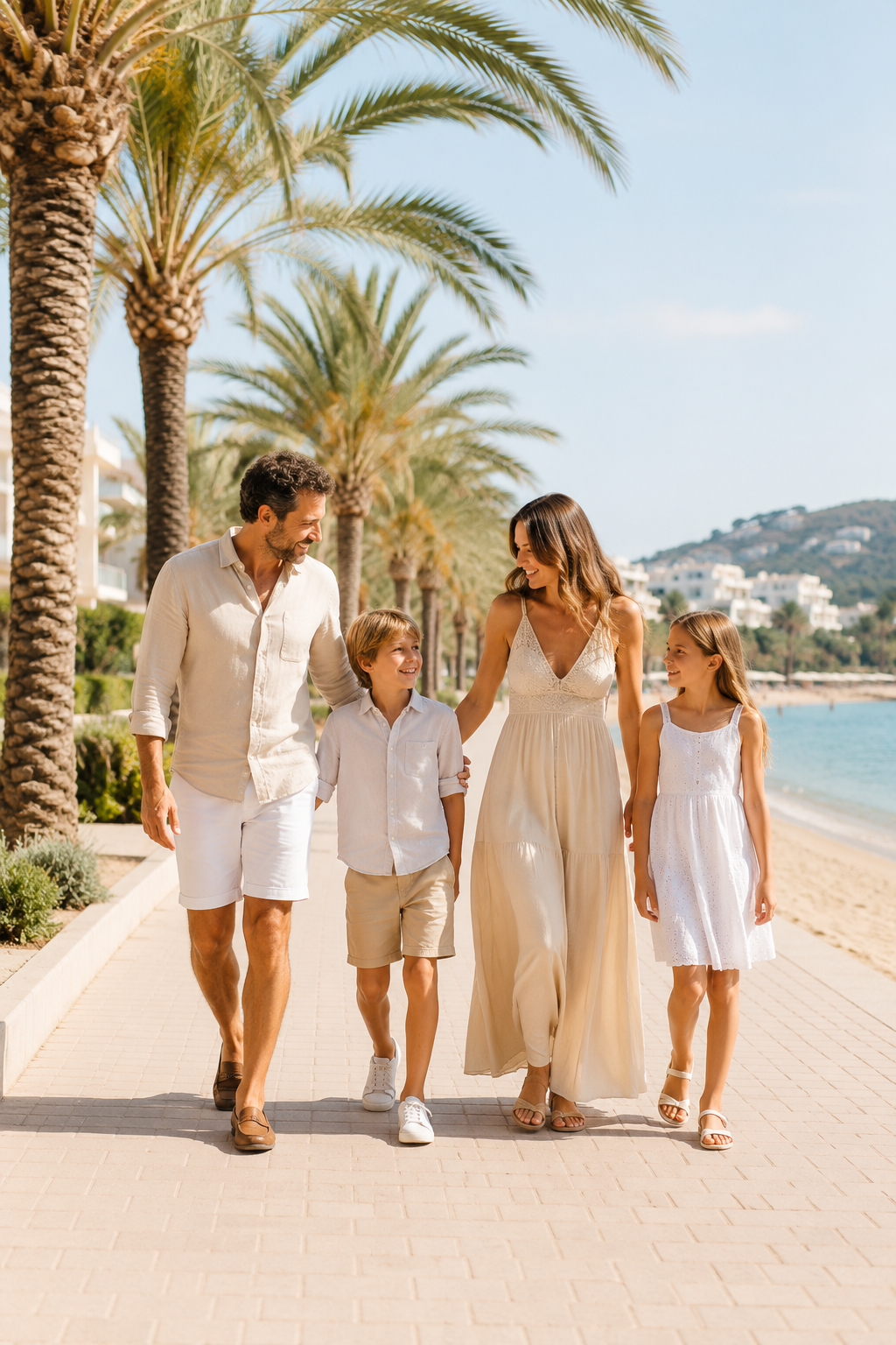 Fotoshooting Santa Eulalia Ibiza - Urlaubsbild 07 along the promenade, beach and coastline