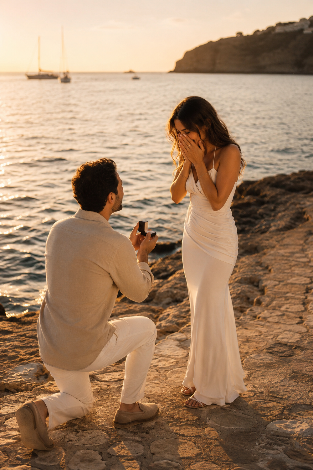 Heiratsantrag Ibiza - Antrag Shooting mit echten Emotionen