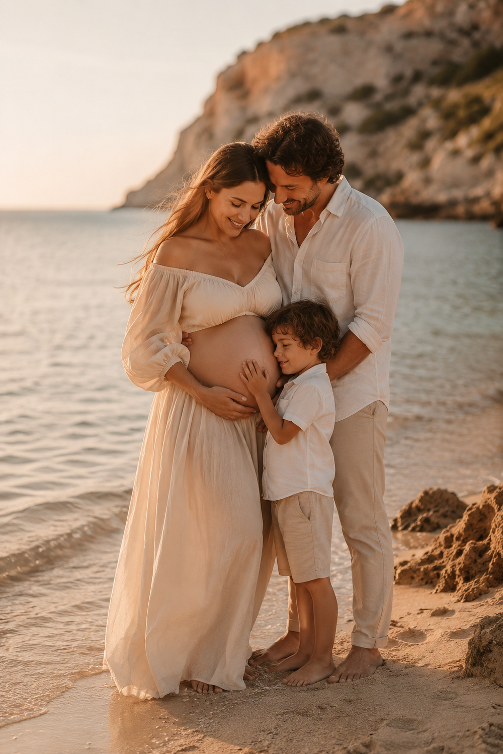 Babybauch Shooting Ibiza - Bild 03 mit Schwangerschaftsfotos am Meer