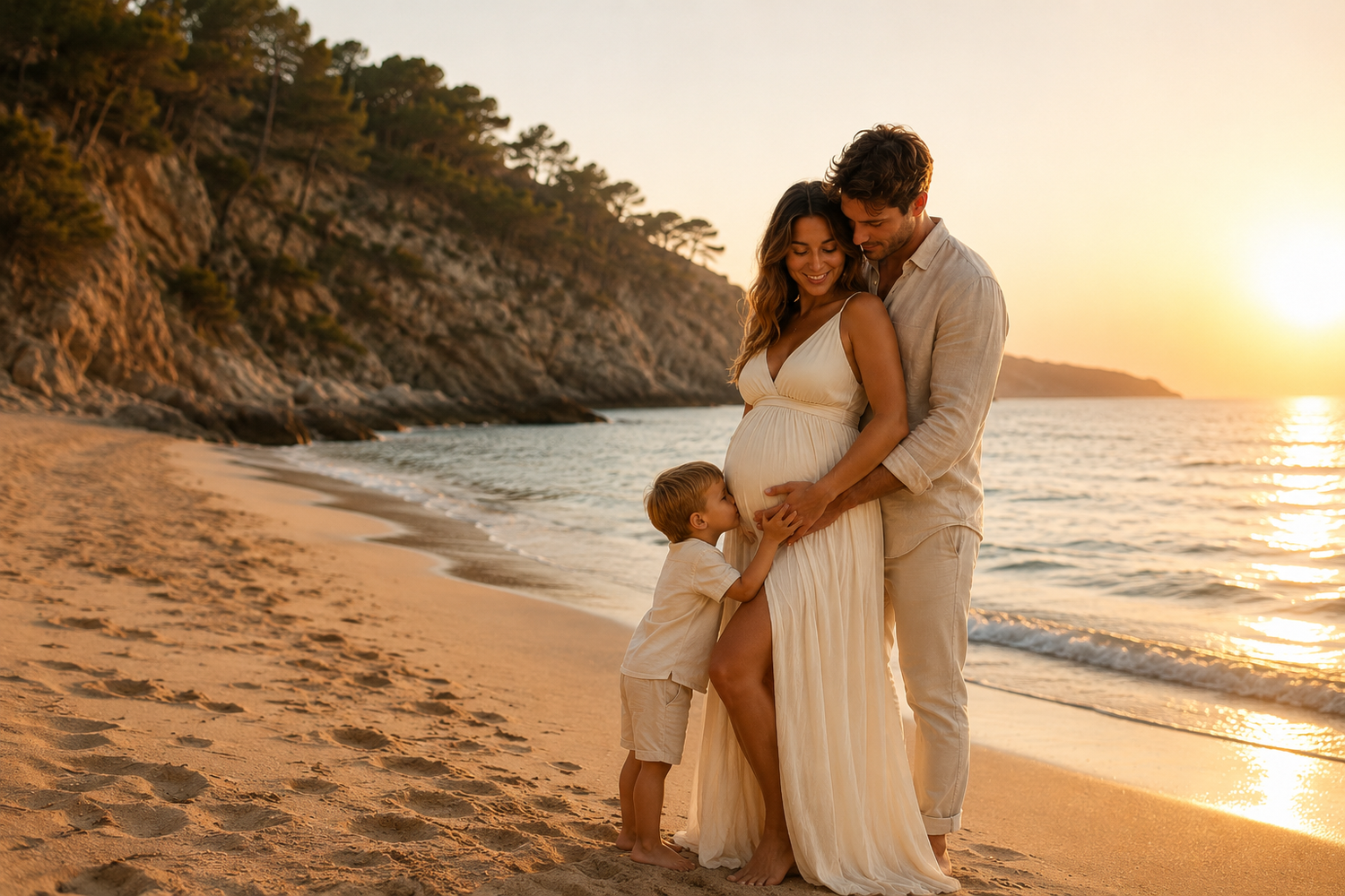 Babybauch Shooting Ibiza - Bild 08 mit Schwangerschaftsfotos am Meer