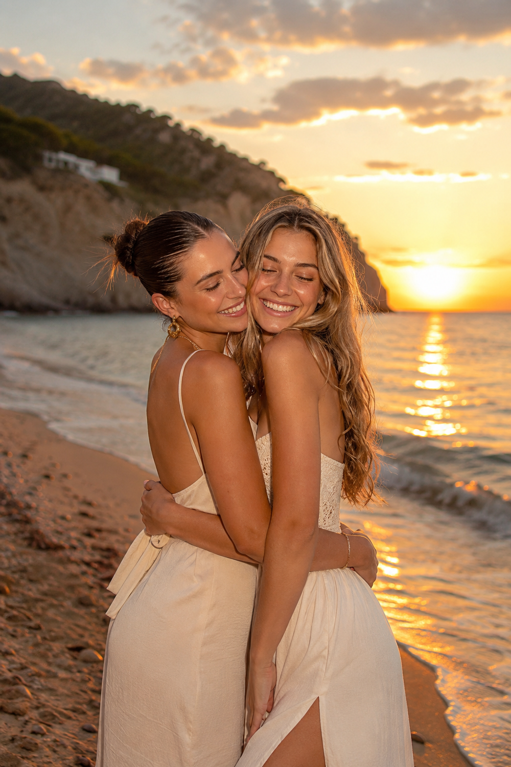 Best Friends Shooting Ibiza - Bild 05 mit Freundinnen am Strand und im Ibiza-Urlaub