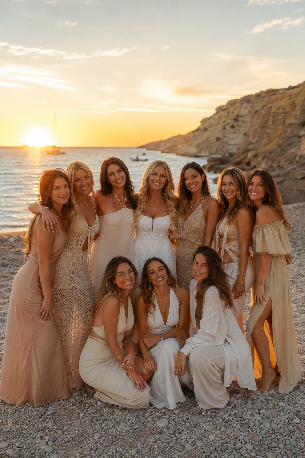 JGA Shooting Ibiza - Bild 03 mit Freundinnen am Strand und in Urlaubsstimmung