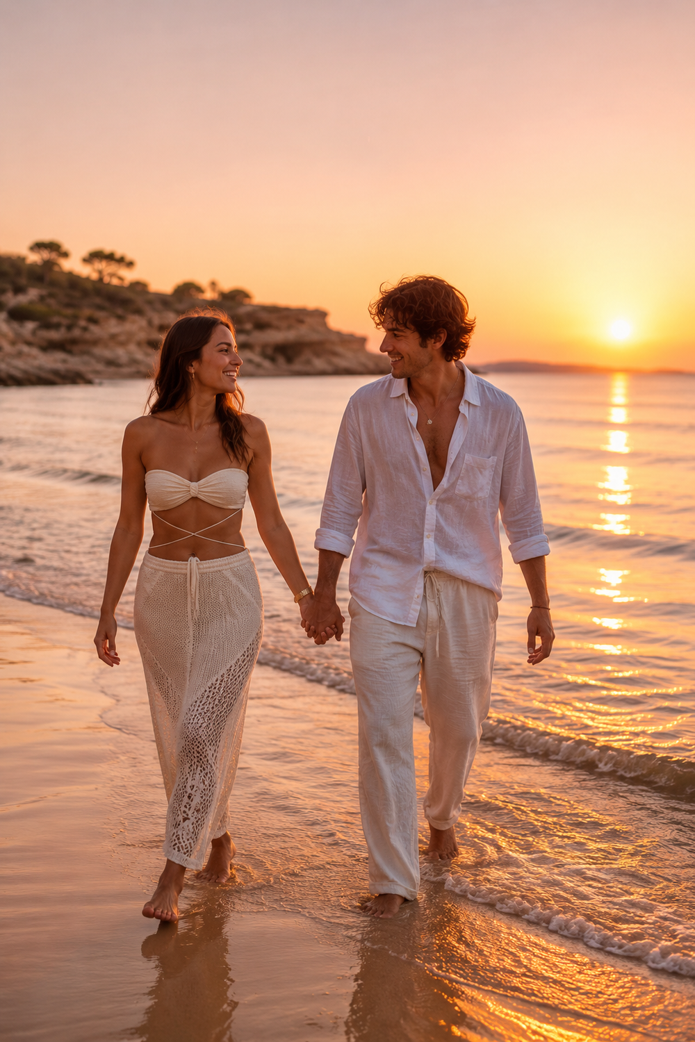 Sunset shooting Ibiza - photo session during golden hour