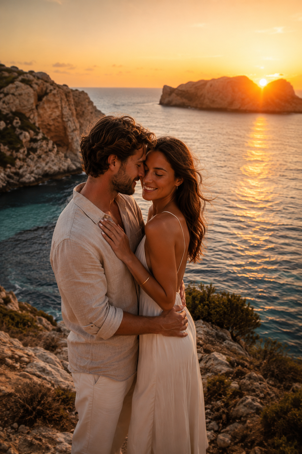 Sonnenuntergang Shooting Ibiza - Bild 05 in der goldenen Stunde am Meer
